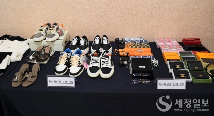 지난 11월부터 4주간 집중단속 결과 적발된 지재권 침해물품.[관세청 제공]