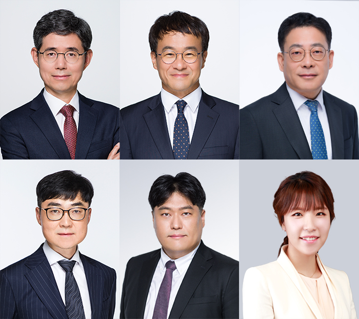 (좌측 상단)이경돈센터장, 이석, 김동규변호사, (좌측 하단) 최복기, 김영근, 이재하 변호사