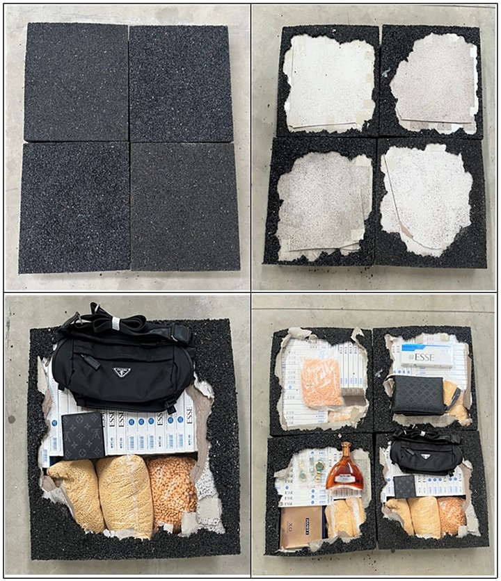 밀수품 현품 사진