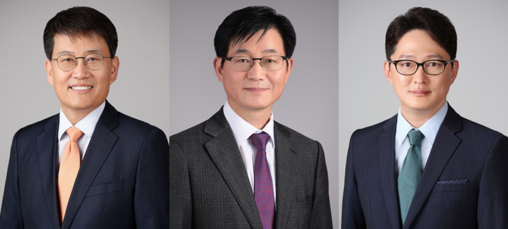 (왼쪽부터) 재무자문본부 대표 오창걸, 가치평가 전문 김병환 파트너, 회계자문 전문 최상권 파트너.