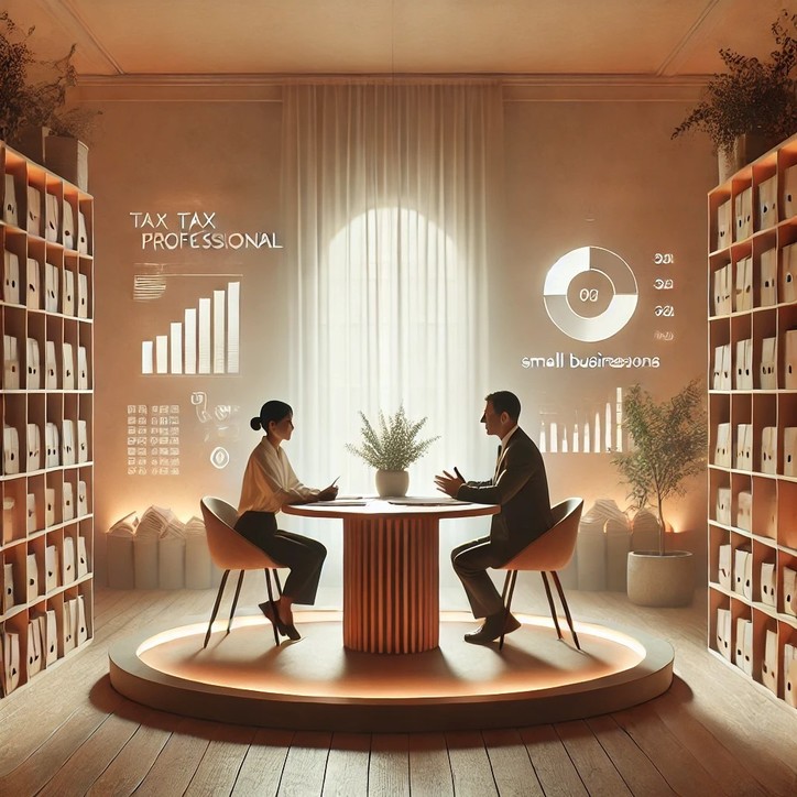 중소사업자 고객을 위한 1:1 맞춤 컨설팅 서비스를 이미지화_ChatGPT 4o [필자 제공]