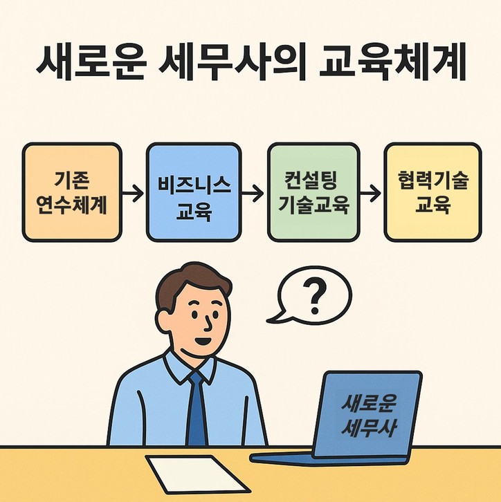 ’새로운 세무사의 교육체계’ 형상화_ChatGPT 4o [필자 제공]