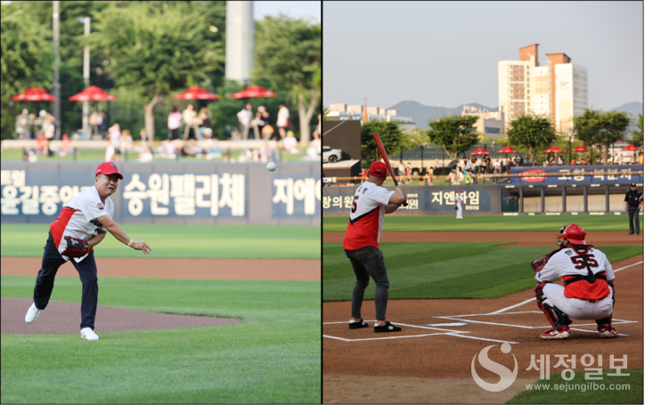 모범납세자의 시구와 시타 모습. [사진: 광주지방국세청]